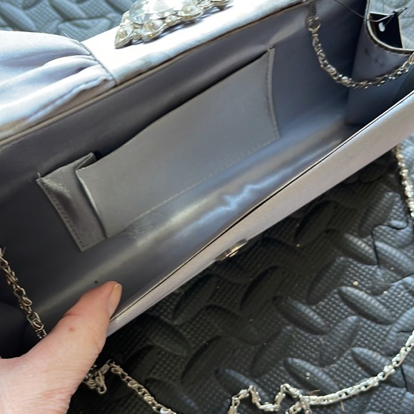 Sasha HandBag Purse with Ruffles and Gems - Picture 8 of 8